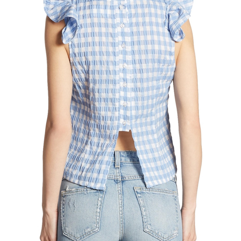 McGuire Denim Florentine Ruffle Top  NWT